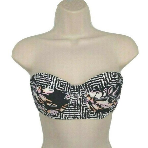 Altard State Swim Bikini Top Bandeau Small Black - Picture 5 of 10